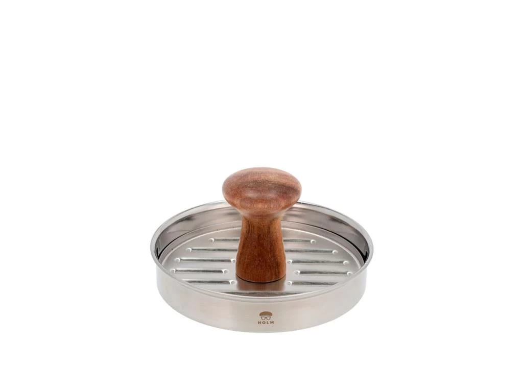 Claus Holm Burgerpresser 13x6cm Stål/Akacie