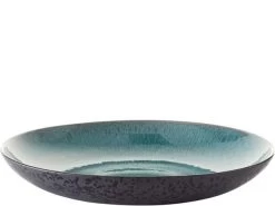Bitz Fad Sort M. Grøn Glasur, Ø40