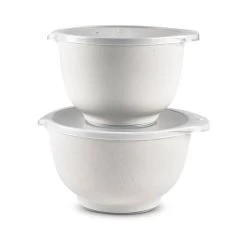 Rosti Margrethe Røreskåle 2+3 Liter Med Låg Pebble Hvid