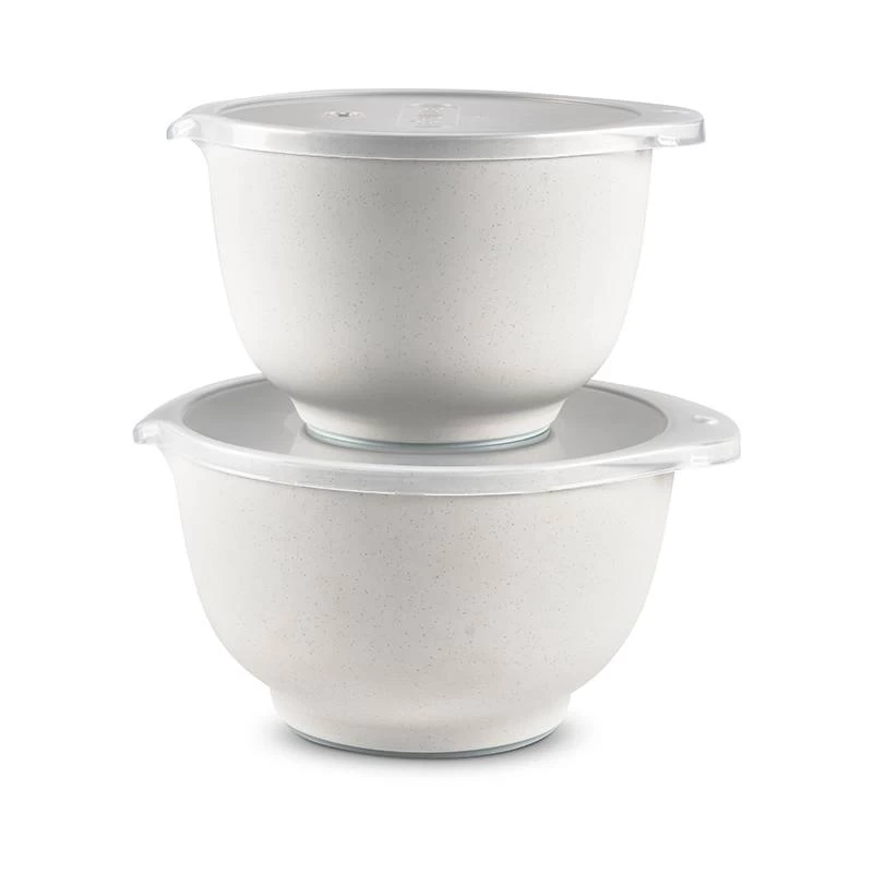 Rosti Margrethe Røreskåle 2+3 Liter Med Låg Pebble Hvid