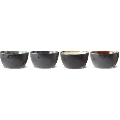 Bitz Skålesæt 4 Stk. Sort/assorteret 10 Cm
