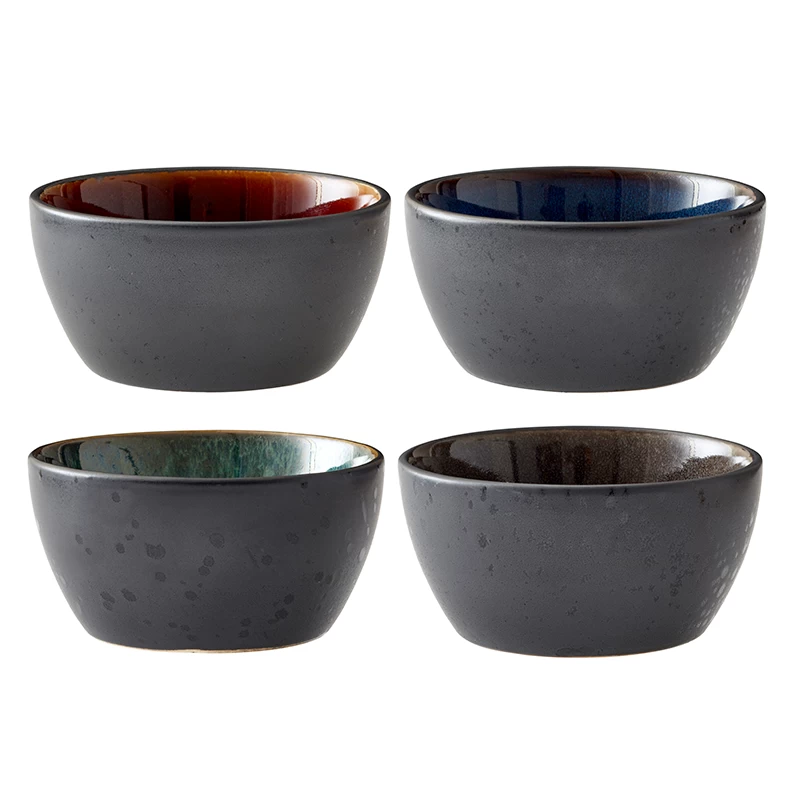Bitz Skålesæt 4 Stk. Sort/assorteret 12 Cm