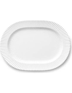 Lyngby Oval Serveringsfad, 36cm
