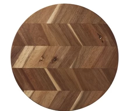 Aida Herringbone Skærebræt | Rundt | 28 Cm