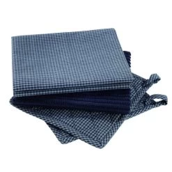 Bastian Tekstilsæt 5 Dele Grå/Blå Tern