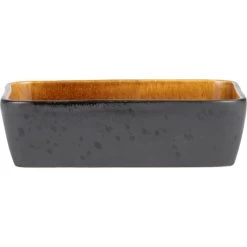 Bitz Fad, Sort/amber 33x21 Cm.