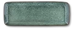 Bitz Serveringsfad Sort M. Grøn Glasur, 38x14 Cm